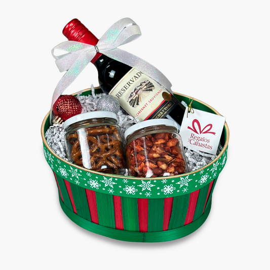 WINE & CHRISTMAS BASKET