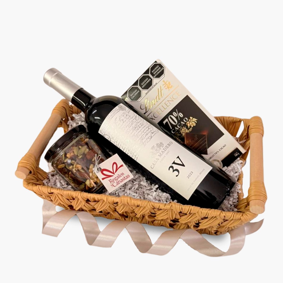 CESTA CASA MADERO 3V