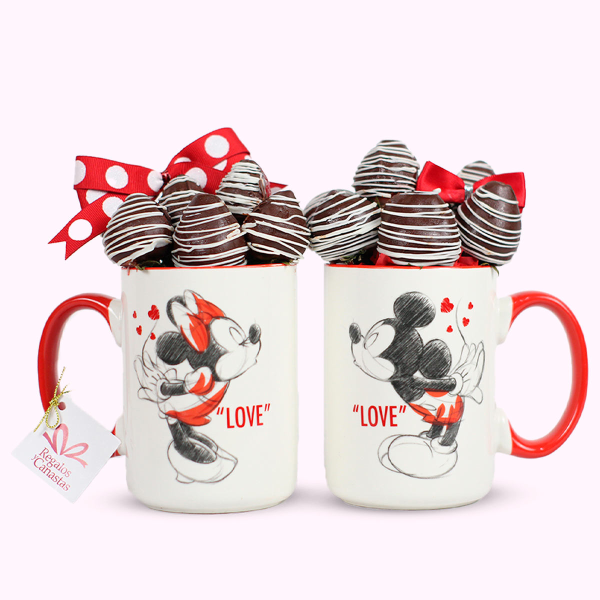 Taza Mickey o Minnie Love (1 pieza)