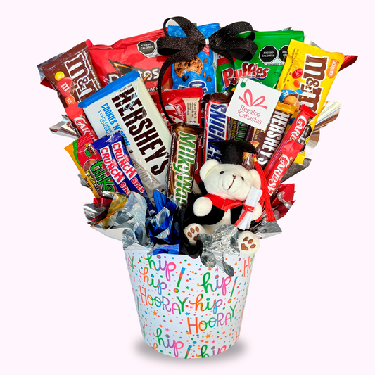 Maxi Candy Bouquet Hooray + Osito