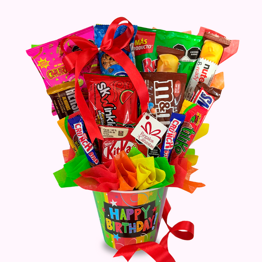 Candy Bouquet Happy Birthday Colors