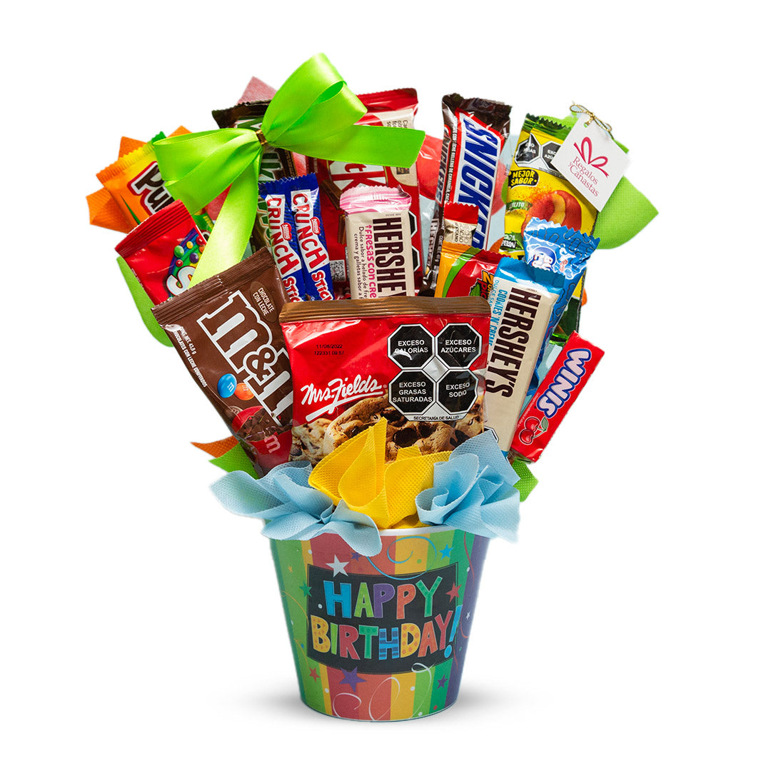 Candy Bouquet Happy Birthday Colors